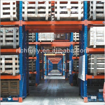 Heavy duty warehouse bridge passway drive in pallet rack